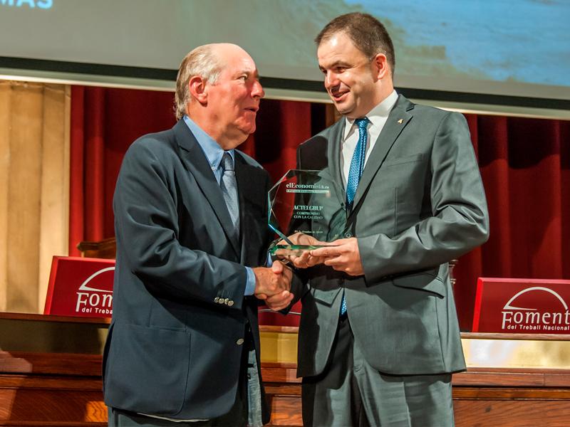 ActelGrup recibe el premio a la Excelencia Empresarial en Compromiso con la Calidad