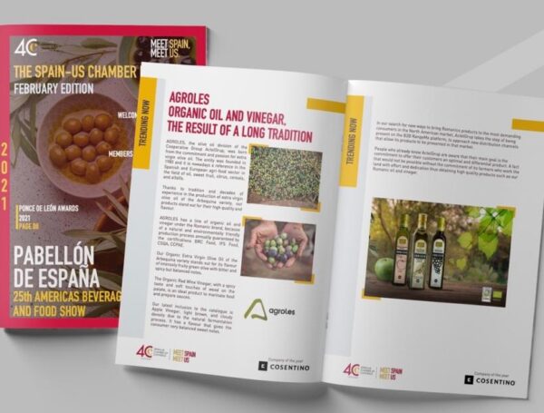La revista ‘The Spain – US Chamber’, de la Cámara de Comercio de España-Estados Unidos, se ha hecho eco de los productos orgánicos de Agroles