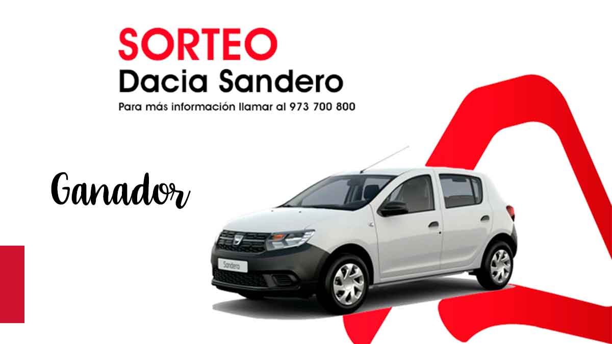 Ganador Sorteo Dacia Sandero