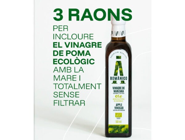 ¡3 razones para incluir el vinagre de manzana ecológico Romanico en tu día a día!