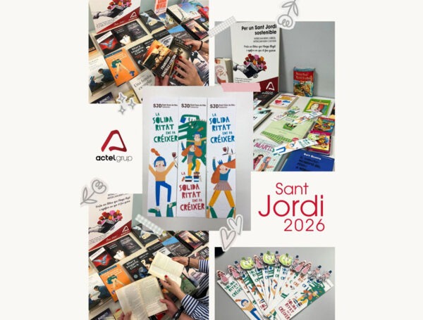 Ja és una tradició a ActelGrup celebrar Sant Jordi amb un intercanvi de llibres!