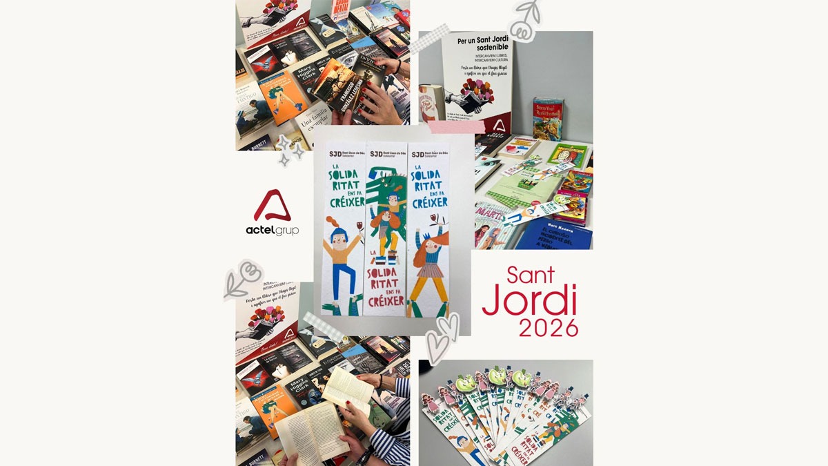 Ja és una tradició a ActelGrup celebrar Sant Jordi amb un intercanvi de llibres!