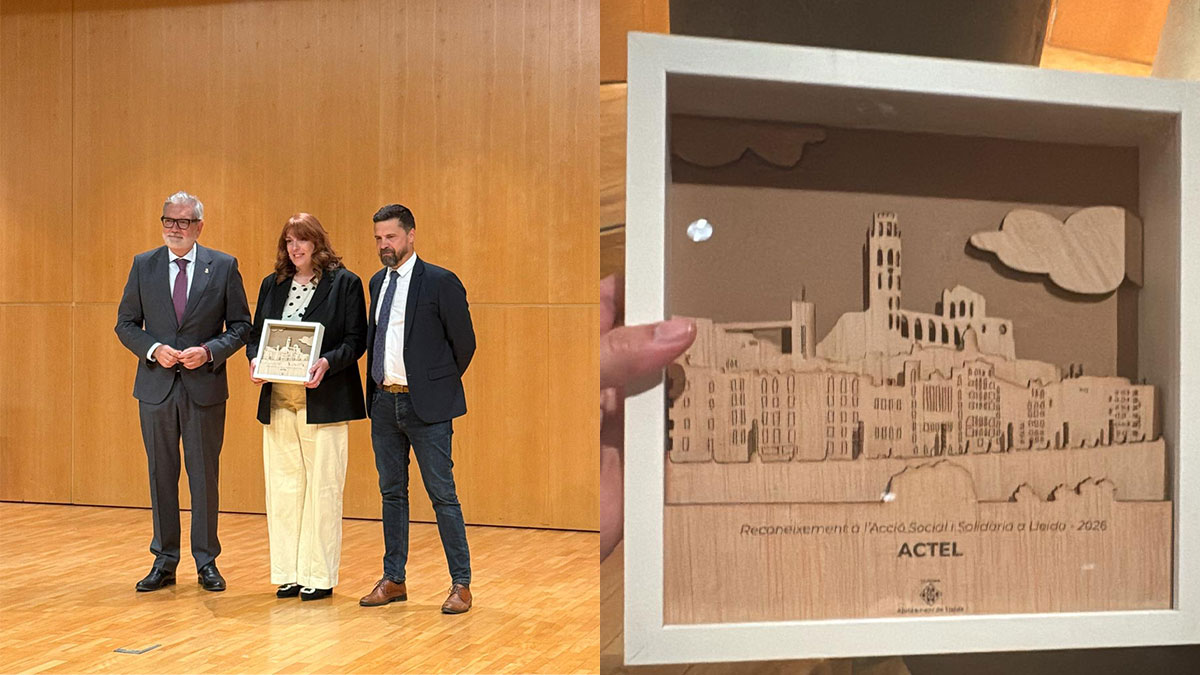 Reconeixement a la tasca social i solidària que realitzem a la ciutat de Lleida