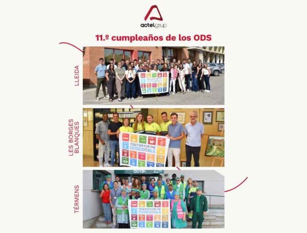 Desde ActelGrup alzamos la bandera de los ODS para conmemorar su 11.º aniversario